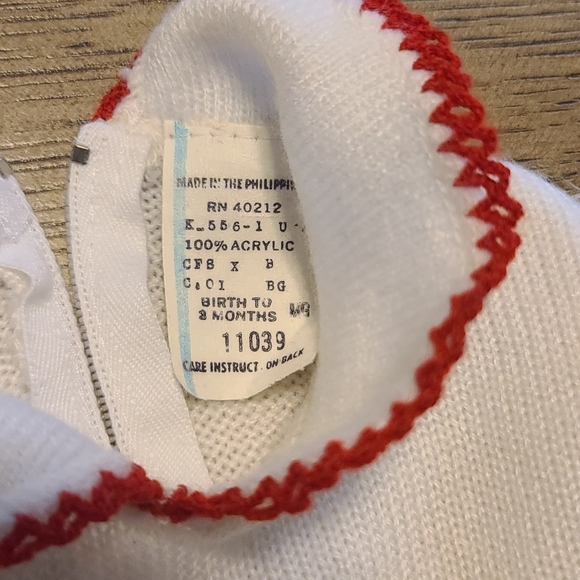 A Little Angel sweater jumpsuit size birth-3 months - Picture 5 of 6